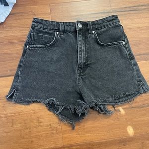 Zara black jeans short
